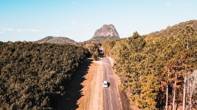 En route to Glasshouse Mountains