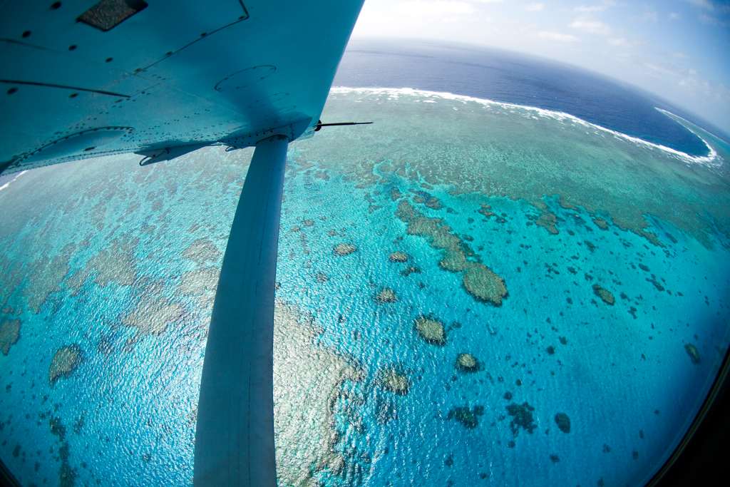 Great Barrier Reef from above by Tchami